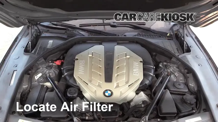 2010 BMW 750Li 4.4L V8 Turbo Air Filter (Engine) Replace